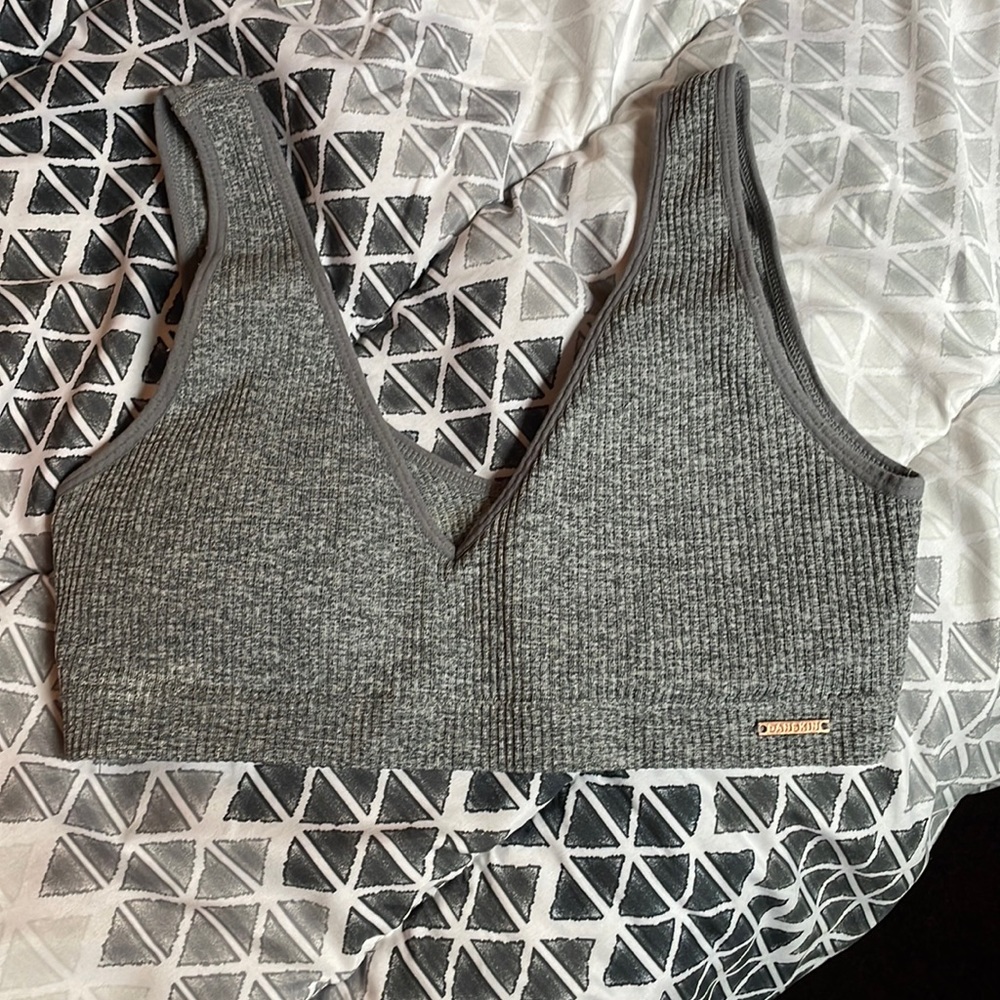 danskin gray bralette